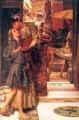 el beso de despedida Romántico Sir Lawrence Alma Tadema
